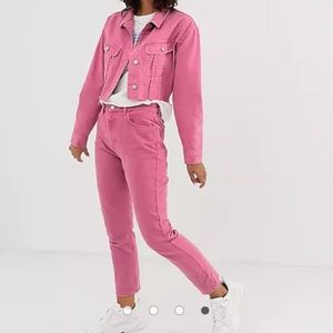 Reclaimed Vintage Pink jeans (part of set!)